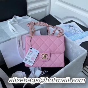 Most Popular CHANEL mini flap bag AS2468 Pink