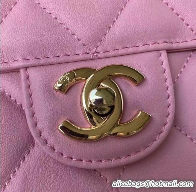 Most Popular CHANEL mini flap bag AS2468 Pink