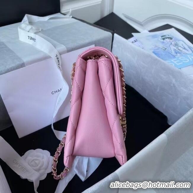 Most Popular CHANEL mini flap bag AS2468 Pink