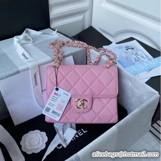 Most Popular CHANEL mini flap bag AS2468 Pink