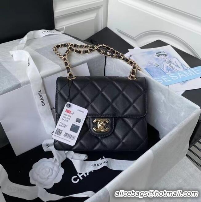 Buy Discount CHANEL mini flap bag AS2468 black