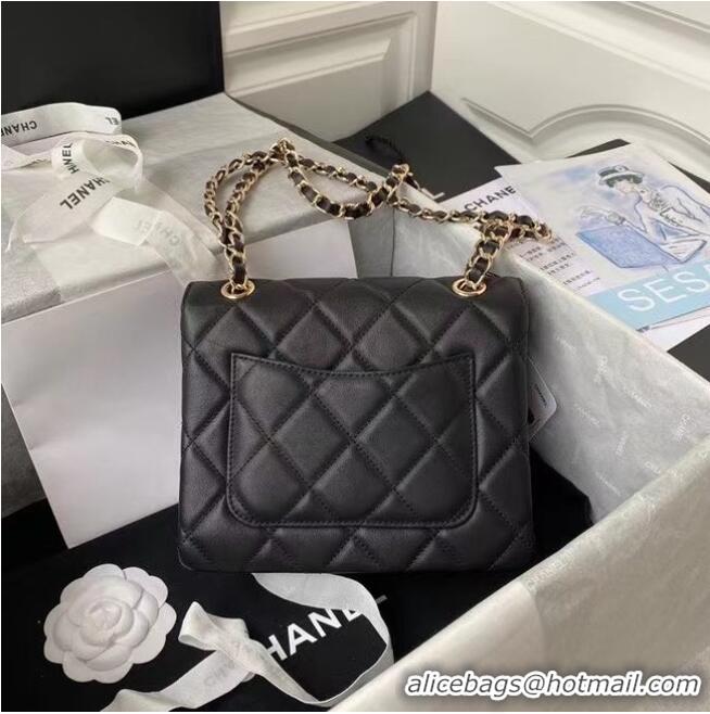 Buy Discount CHANEL mini flap bag AS2468 black