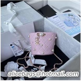 Top Quality Chanel mini drawstring bag AS2518 pink