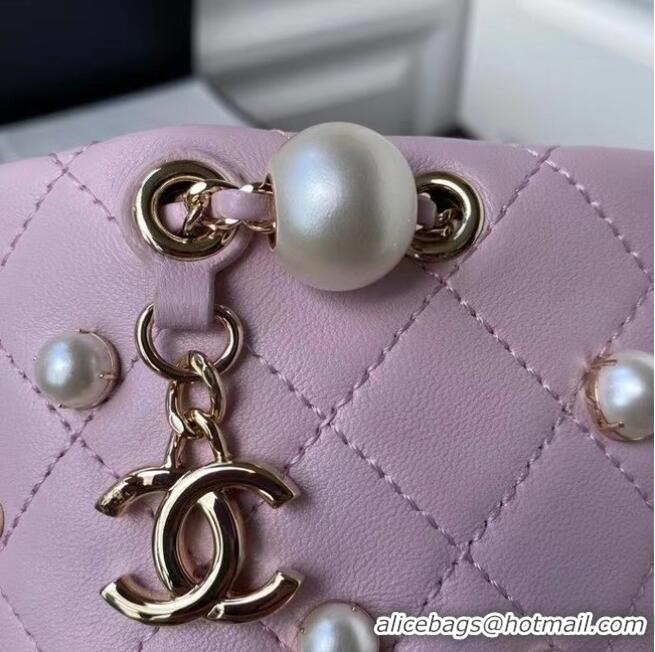 Top Quality Chanel mini drawstring bag AS2518 pink