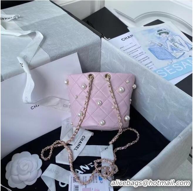 Top Quality Chanel mini drawstring bag AS2518 pink