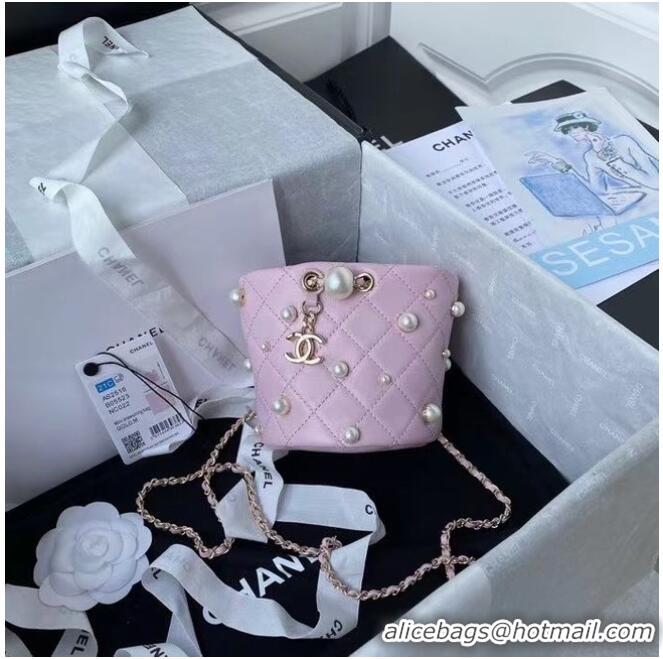 Top Quality Chanel mini drawstring bag AS2518 pink