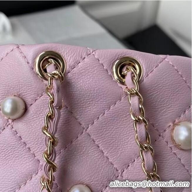 Top Quality Chanel mini drawstring bag AS2518 pink