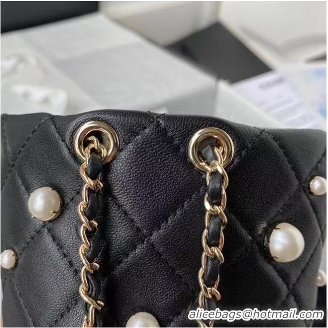 Shop Cheap Chanel Mini Drawstring Bag AS2518 Black