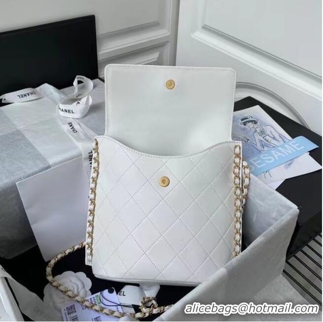 Buy Fashionable Chanel small hobo bag AS2543 AS2542 White