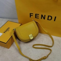 Buy Discount FENDI MOONLIGHT leather bag 8BT346A Yellow