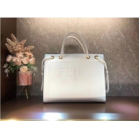 Good Product FENDI PACK MEDIUM SHOPPING BAG leather bag F1508 White