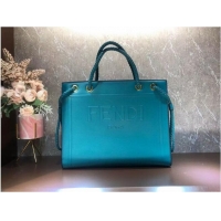 Buy Inexpensive FENDI PACK MEDIUM SHOPPING BAG leather bag F1508 blue