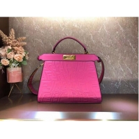 Popular Style FENDI PEEKABOO ICONIC ESSENTIALLY leather bag F1519 Rose