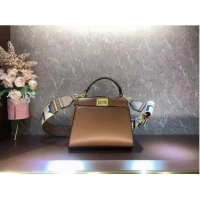 Top Quality FENDI PEEKABOO ISEEU SMALL leather bag F1615 blackish green