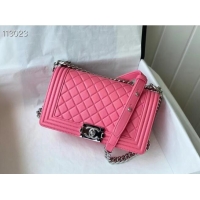 Top Quality Chanel Boy Flap Original Caviar Leather Shoulder Bag A67086 Rose