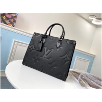 Well Crafted Louis Vuitton ONTHEGO Original Leather Medium Bag M45040 Black