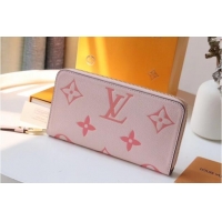 New Style Louis Vuitton Monogram Empreinte ZIPPY WALLET M80403 pink