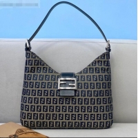 Reasonable Price Fendi Vintage Baguette FF Shoulder Bag FD8320 Blue 2021