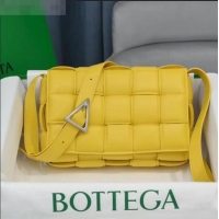 Grade Design Bottega Veneta Padded Cassette Medium Crossbody Messenger Bag BV2340 Maize Yellow 2021