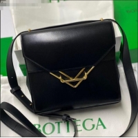 Top Quality Bottega Veneta Box Calfskin Clip Squared Shoulder Bag BV2357 Black 2021