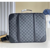 Affordable Price Louis Vuitton Damier Graphite Canvas BRIEFCASE BACKPACK N50051 Black