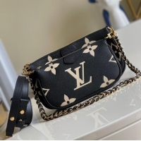 Best Luxury Louis Vuitton MULTI POCHETTE ACCESSOIRES M45777 Black&Cream