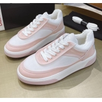 Best Price Chanel Canvas Sneakers CCS05 White/Pink 2021