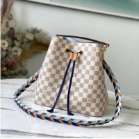 Low Cost Louis Vuitton Damier Azur canvas NEONOE MM N50042 Blue