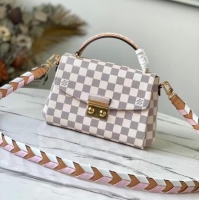 Super Quality Louis Vuitton Damier Azur canvas CROISETTE N50053 Pink