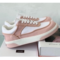 Most Popular Chanel Canvas Sneakers G37488 Pink/White 2021