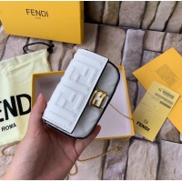 Buy Inexpensive FENDI NANO BAGUETTE CHARM nappa leather 7AR844 White