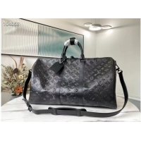 Top Grade Louis Vuitton KEEPALL BANDOULIERE M44810 black