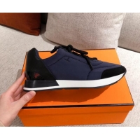 Trendy Design Hermes Patchwork Sneakers 042841 Navy Blue