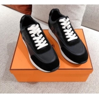 Low Price Hermes Chris Calfskin Sneakers 042860 Black 2021