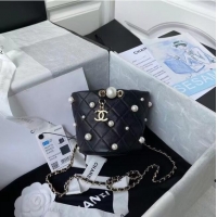 Shop Cheap Chanel Mini Drawstring Bag AS2518 Black