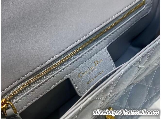 Famous Brand MEDIUM DIOR CARO BAG Soft Cannage Calfskin M9242 Grey