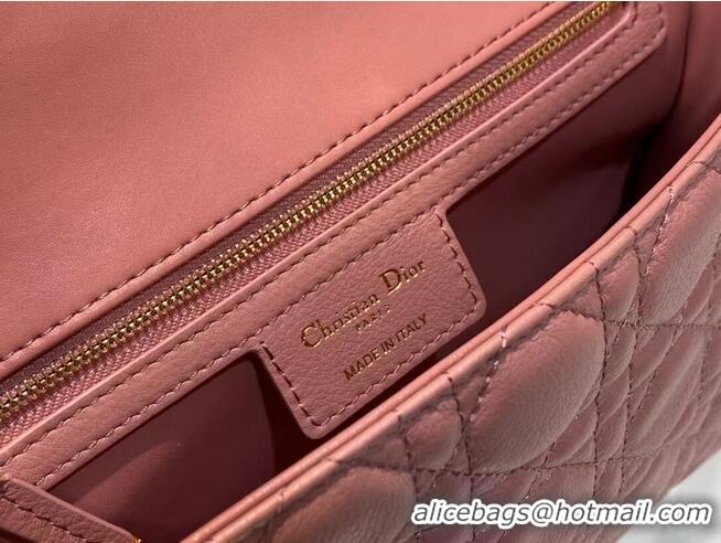 Best Price MEDIUM DIOR CARO BAG Soft Cannage Calfskin M9242 Rose