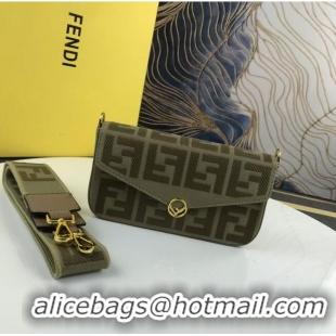 Super Quality FENDI fabric bag F1230 Green