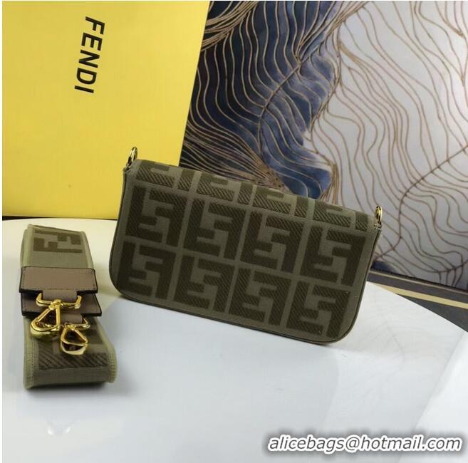 Super Quality FENDI fabric bag F1230 Green