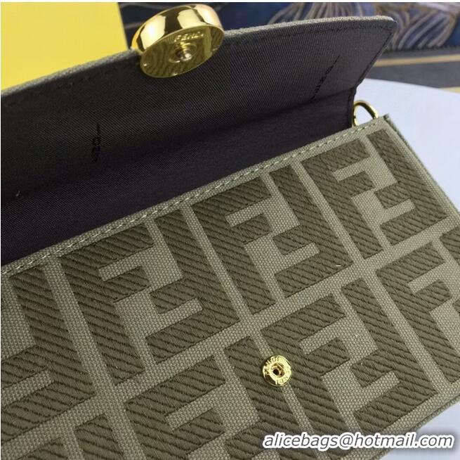 Super Quality FENDI fabric bag F1230 Green