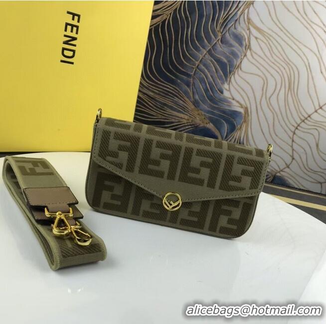 Super Quality FENDI fabric bag F1230 Green