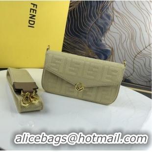 Modern Classic FENDI fabric bag F1230 Beige