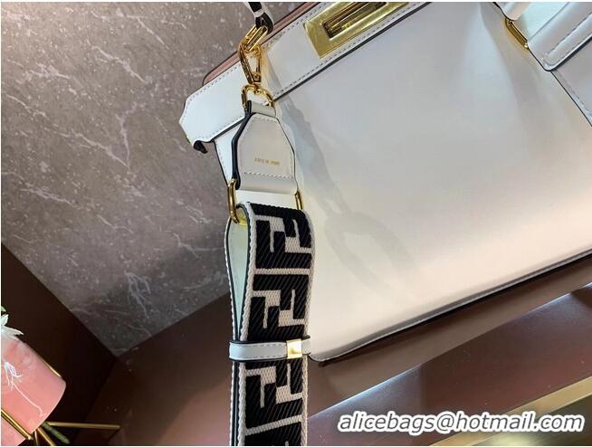 Good Product FENDI PEEKABOO ISEEU MEDIUM leather bag F1392 White