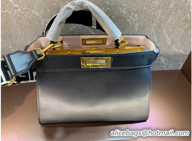 Top Quality FENDI PEEKABOO ISEEU MEDIUM leather bag 8BN321A6 Black