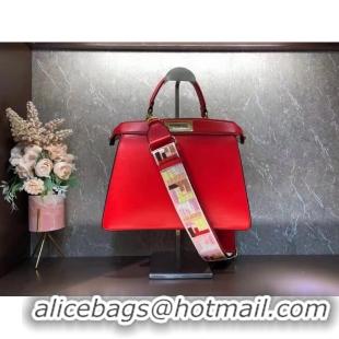 Top Grade FENDI PEEKABOO ISEEU MEDIUM leather bag 8BN321A6 Red