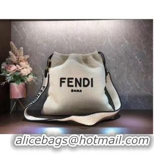 Promotional FENDI PACK SMALL POUCH Braided straw Large-bag F1529 Beige