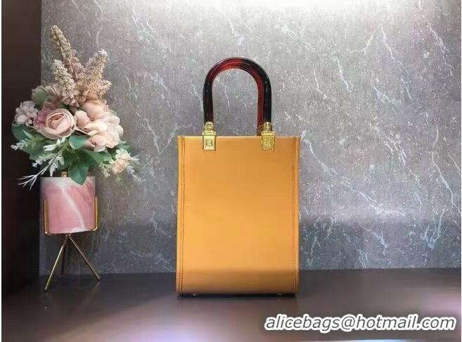 Buy Cheap FENDI SUNSHINE SHOPPER leather mini-bag F1620 Orange