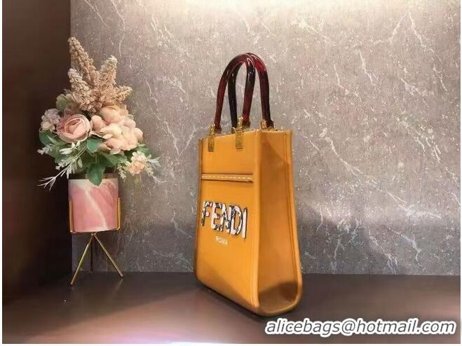 Buy Cheap FENDI SUNSHINE SHOPPER leather mini-bag F1620 Orange