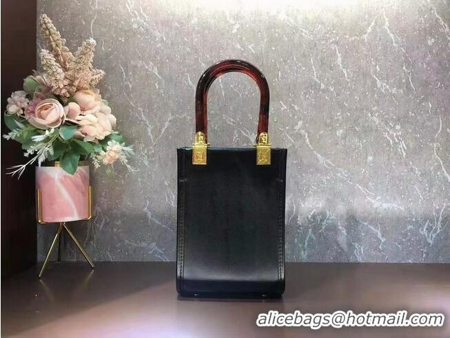 Good Product FENDI SUNSHINE SHOPPER leather mini-bag F1620 Black