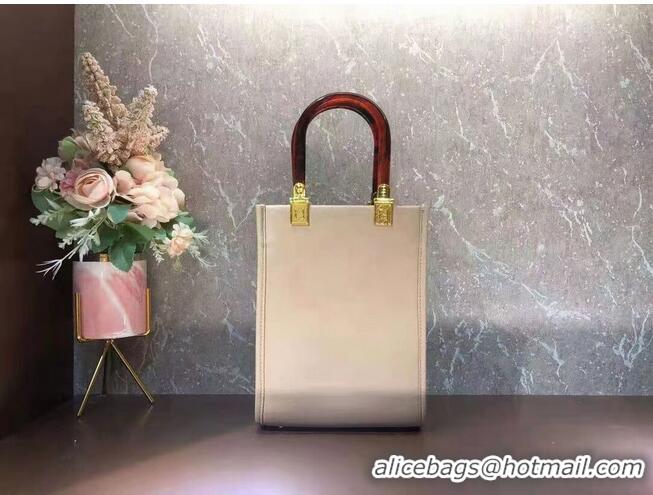 Super Quality FENDI SUNSHINE SHOPPER leather mini-bag F1620 Grey